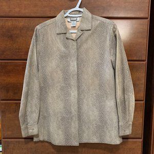 Alfani Women's Genuine Leather Shirt